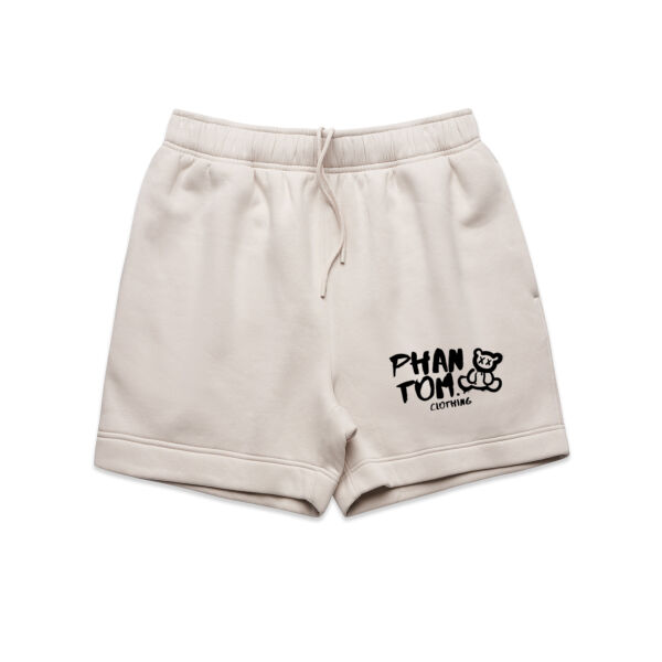 Unisex Relax Fleece Shorts - Black Print Thumbnail