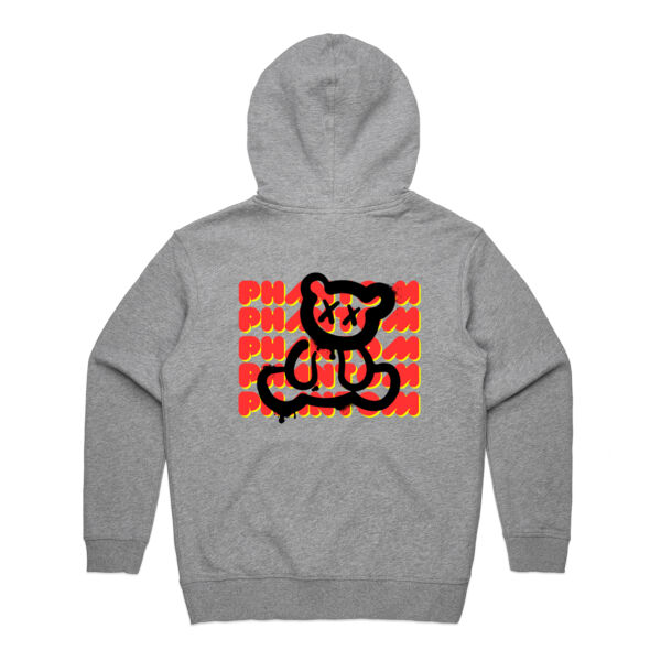 Women's Block Phantom Hood - Red on Grey Thumbnail