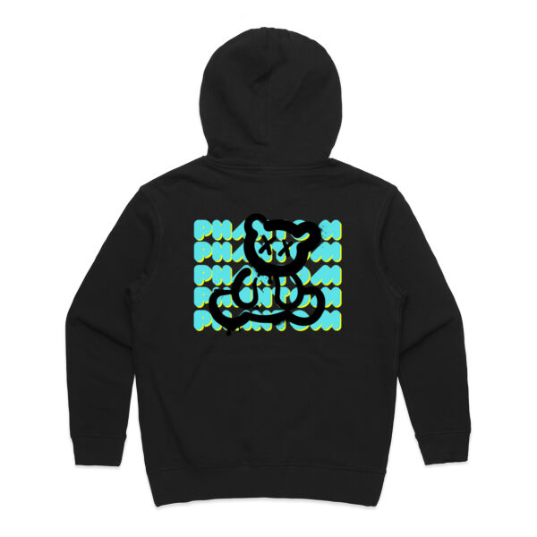 Women's Block Phantom Hood - Blue on Black Thumbnail