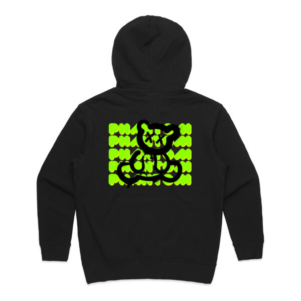 Women's Block Phantom Hood - Green on Black Thumbnail