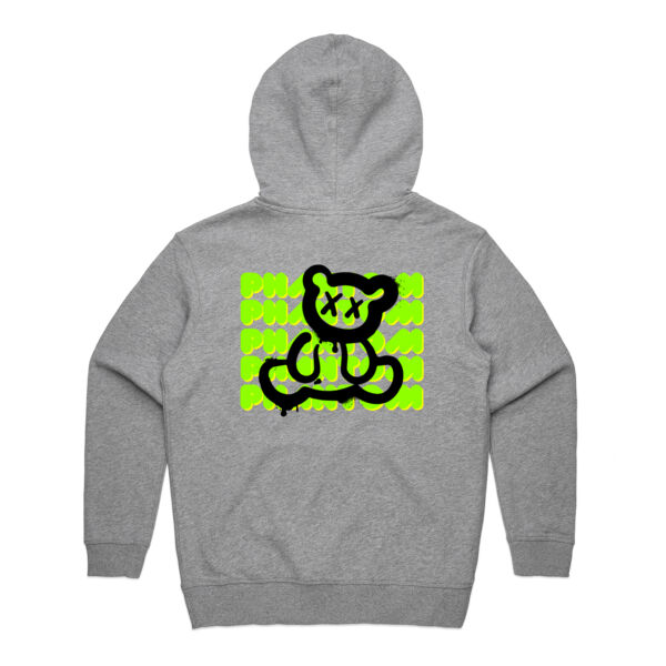 Women's Block Phantom Hood - Green on Grey Thumbnail