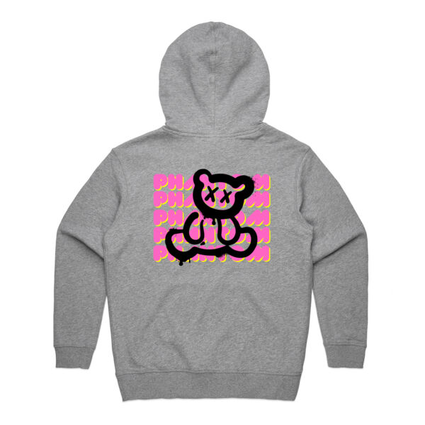 Women's Block Phantom Hood - Pink on Grey Thumbnail