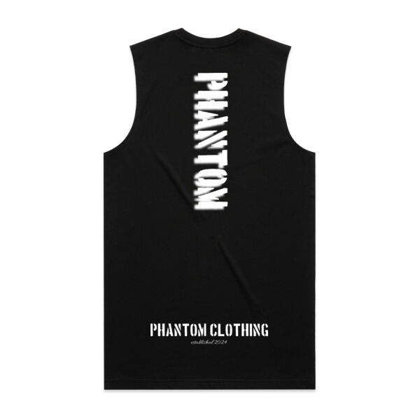 Men's Blur Staple Tank - White Print Thumbnail